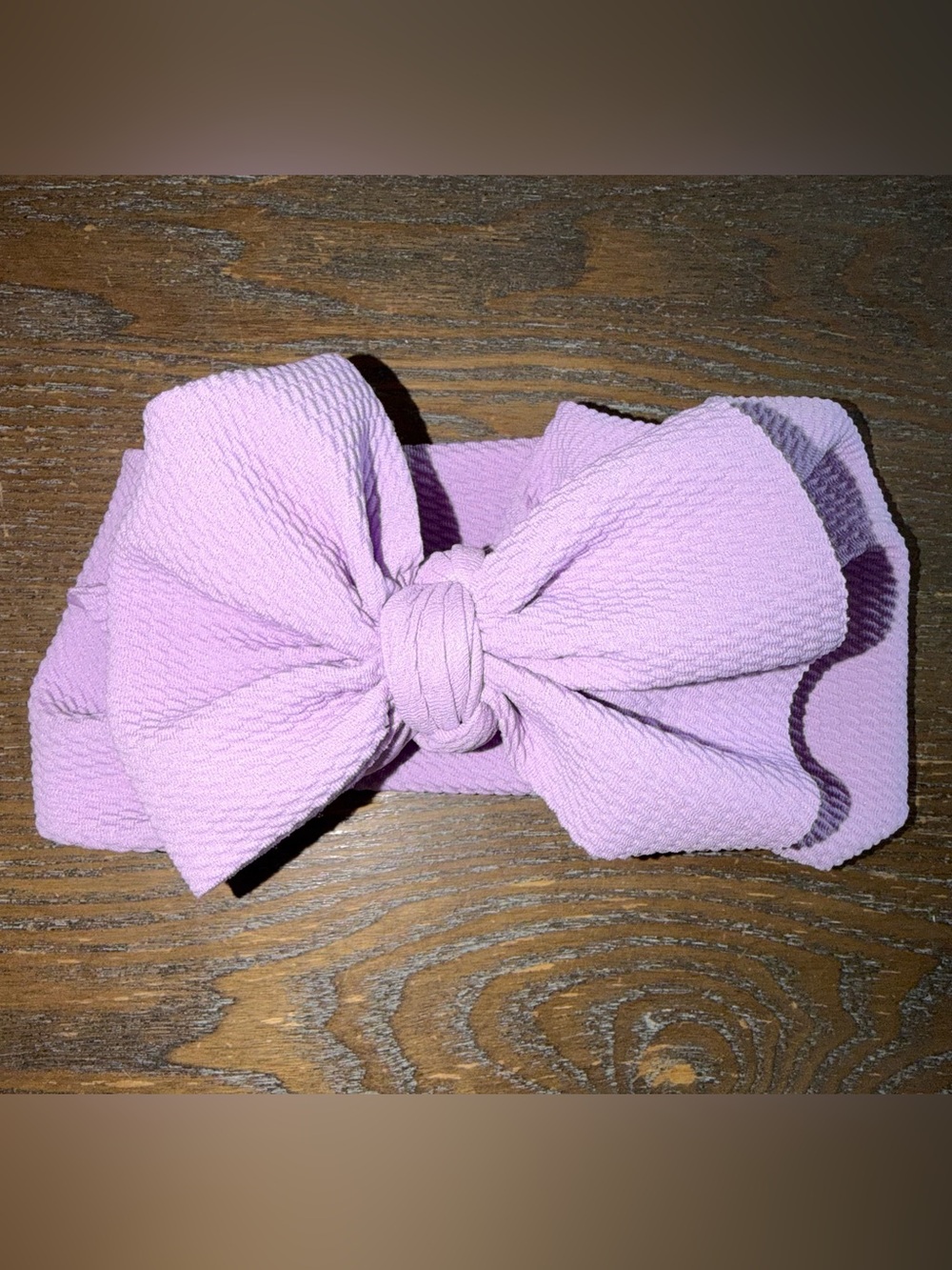 Gigi and Max Lilac Purple Headwrap Bow (singular bow listing)